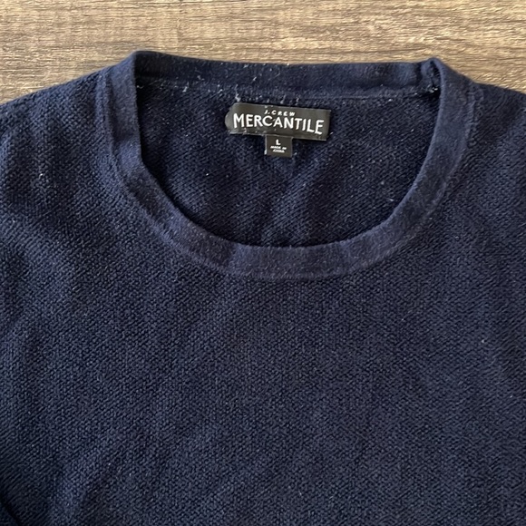 JCrew Mercantile Thermal Sweater - Large - Navy Blue - Picture 2 of 6